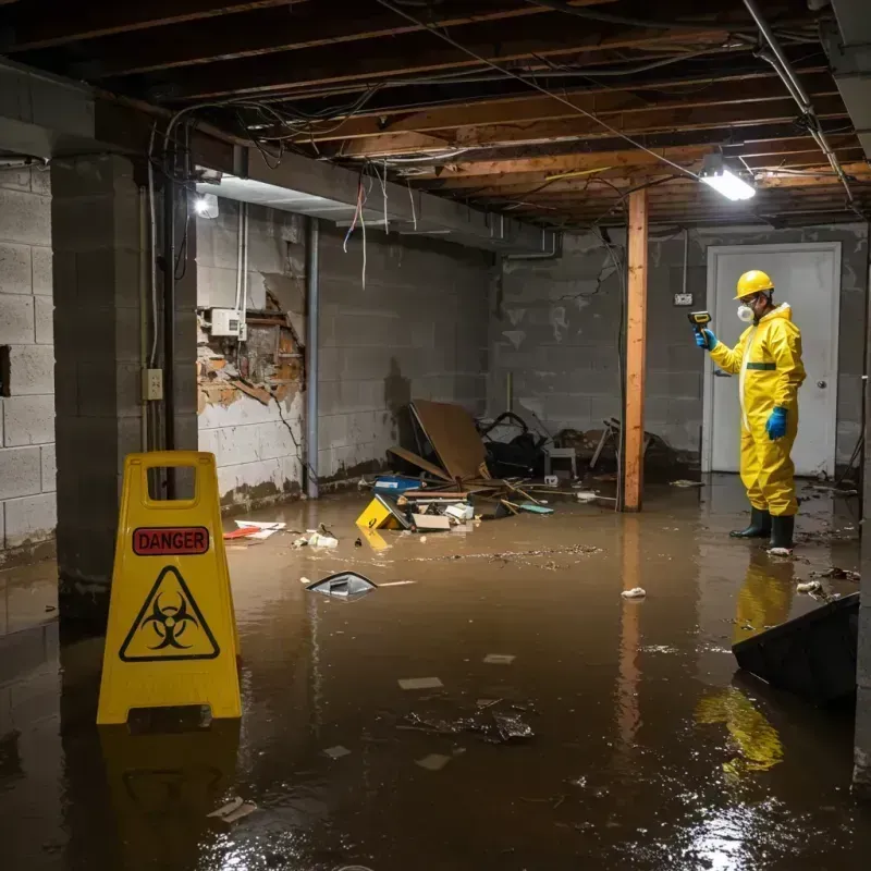 Flooded Basement Electrical Hazard in Marion, AL Property